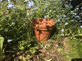 Image of Double rim Victorian flower pot