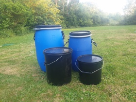 Image of 60 litre blue tub for life